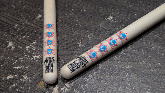 CUSTOM ETCHED or UV-PRINTED DRUM STICKS