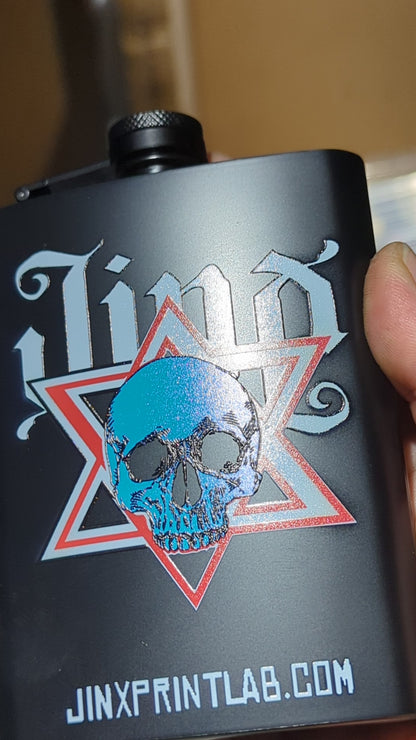 UV-PRINTED AND/OR LASER ENGRAVED MATTE FLASKS