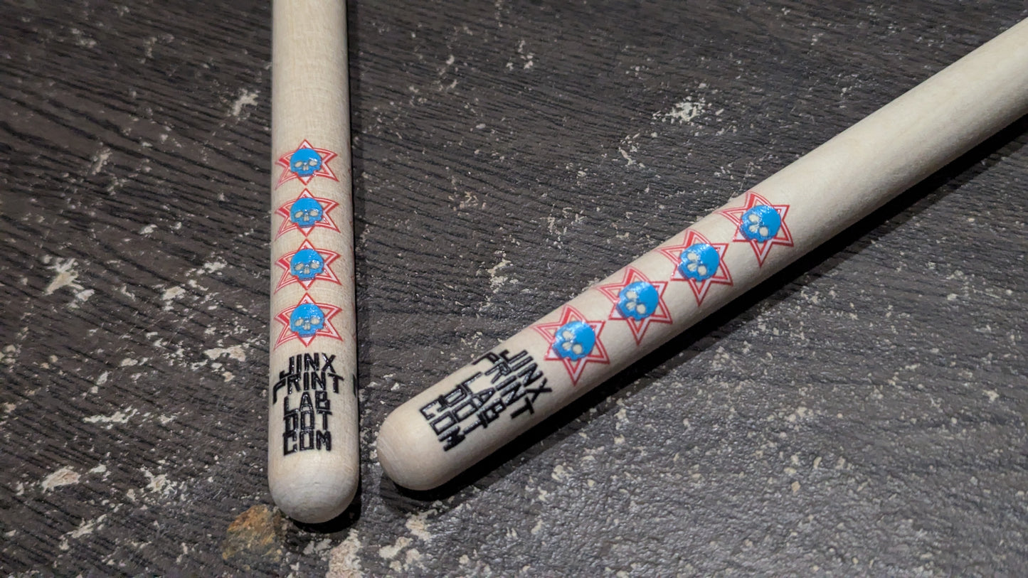 CUSTOM ETCHED or UV-PRINTED DRUM STICKS