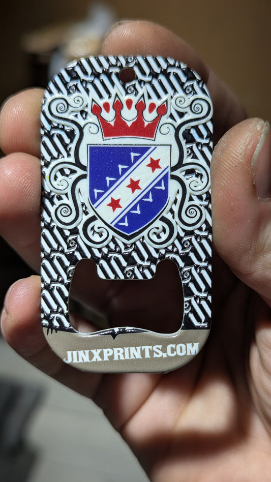 UV-PRINTED DOG TAG BOTTLE OPENERS