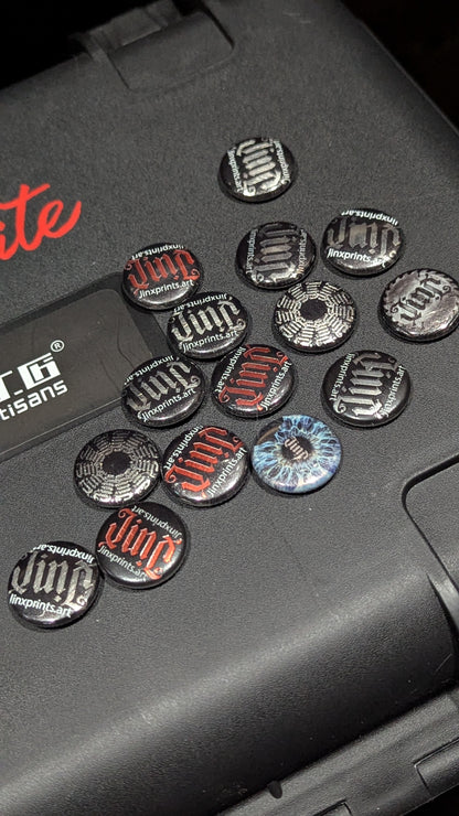 CUSTOM STEEL-BACKED TOUR PIN-BACK BUTTONS
